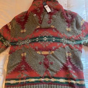 Vintage Polo by Ralph Lauren heavy wool shawl collar sweater.  Never worn